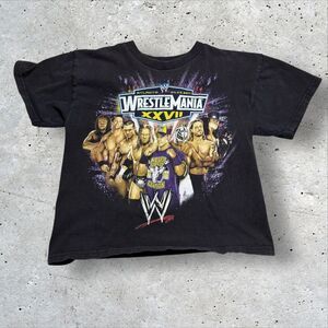 WWE WrestleMania XXVII Atlanta 2011 Youth 10/12 T-Shirt Hybrid Double